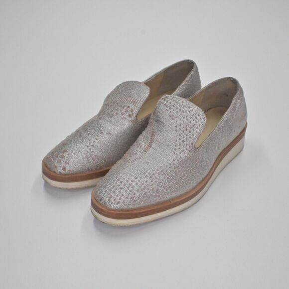 FREE PEOPLE Loafers Womens Size 38 Snake Eyes Print Velvet Platform Shoe Slip On - Picture 5 of 12